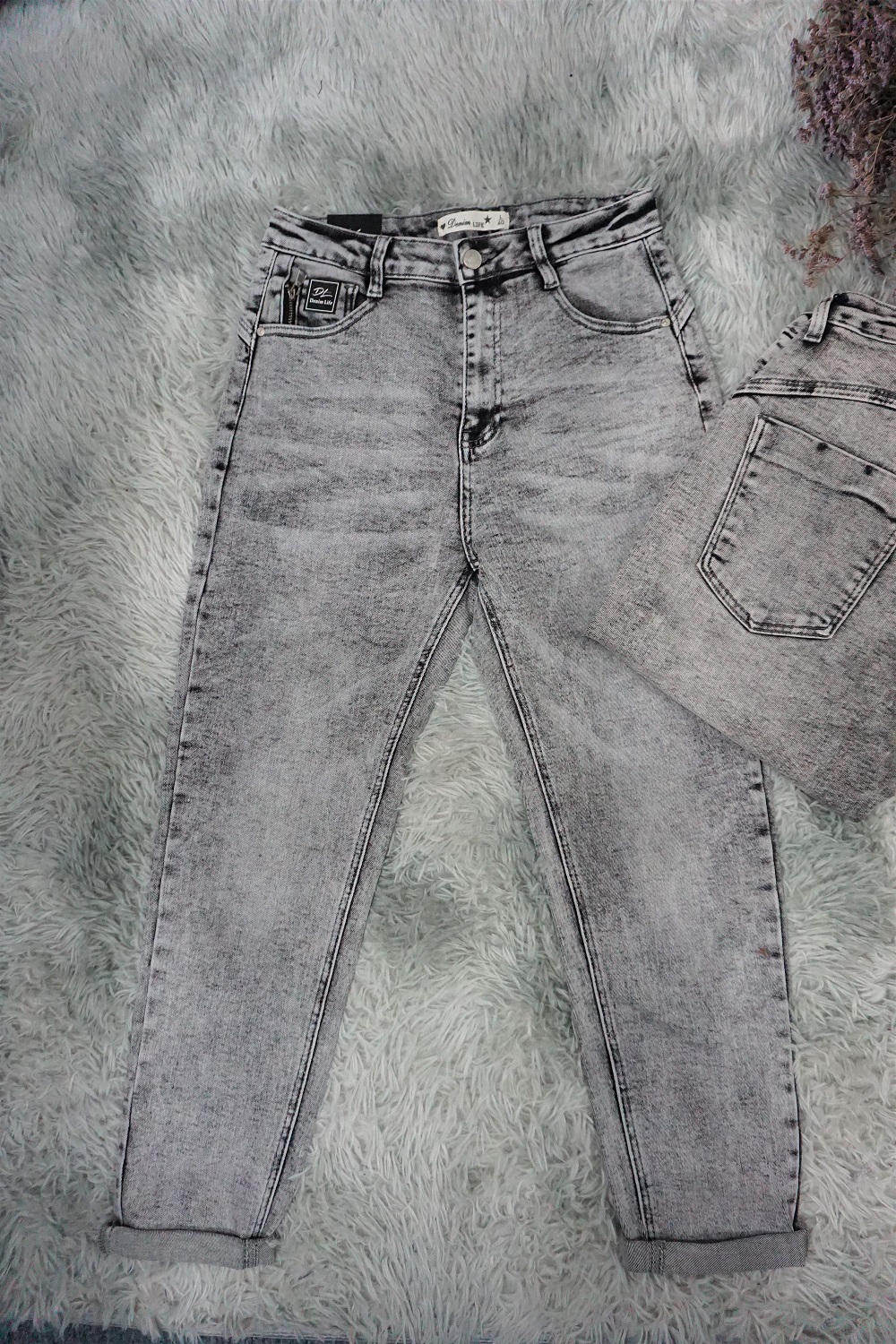MOM FIT GREY